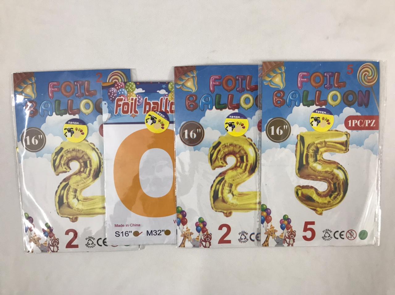 TOTEM happy New year Foil Balloons and number.. 