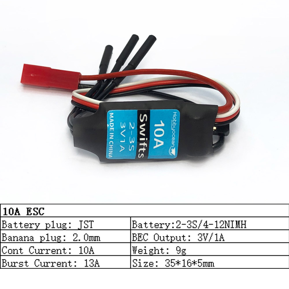Hobbyocean 10A 20A 30A 40A 50A 80A 100A 125A 200A ESC Speed Controller With UBEC For Hobbywing Skywalker RC Airplanes Helicopter. 