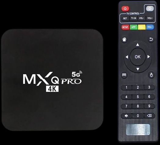 MXQ Pro 5G 4K 4GB RAM + 64GB ROM Android TV Box - Transform Your TV into a Smart Hub - Ideal for 4K Streaming and App Access - Stay Entertained. 