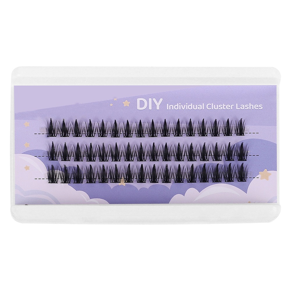 Individual Lashes 36 Cluster Lashes, Little Devil Style False Eyelash, Natural Simulated Segmented Single Cluster Lashes. 