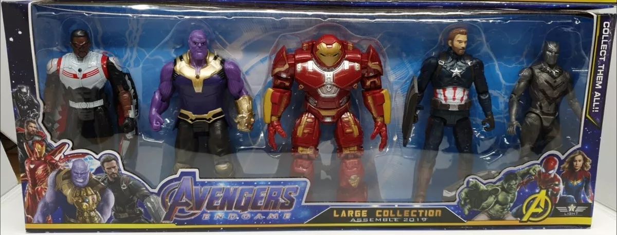 Avengers Endgame Action Figure Thor Hulk Buster Ironman Sipderman Thanos 5p. 