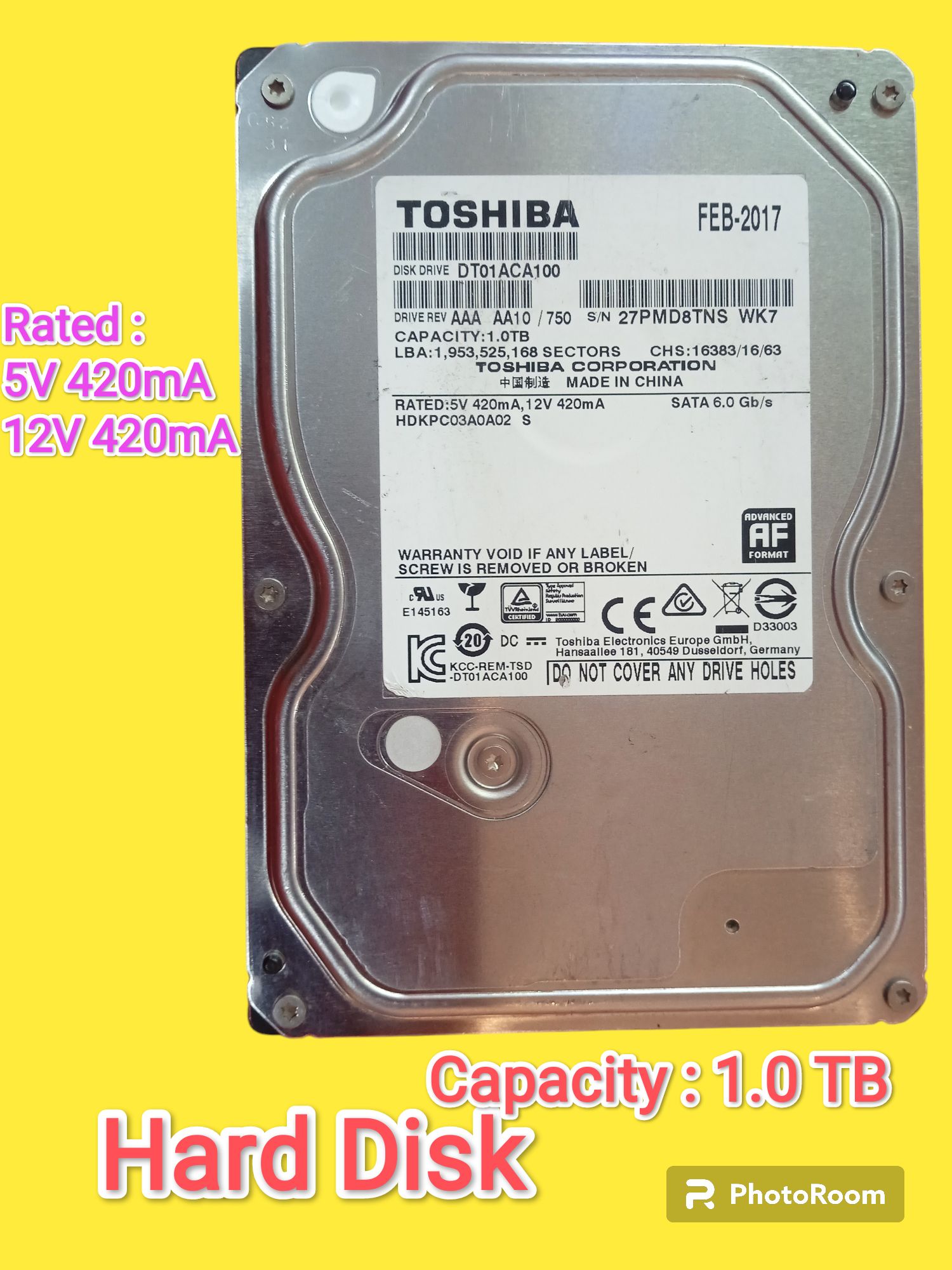 Hard Disk 1.0 TB