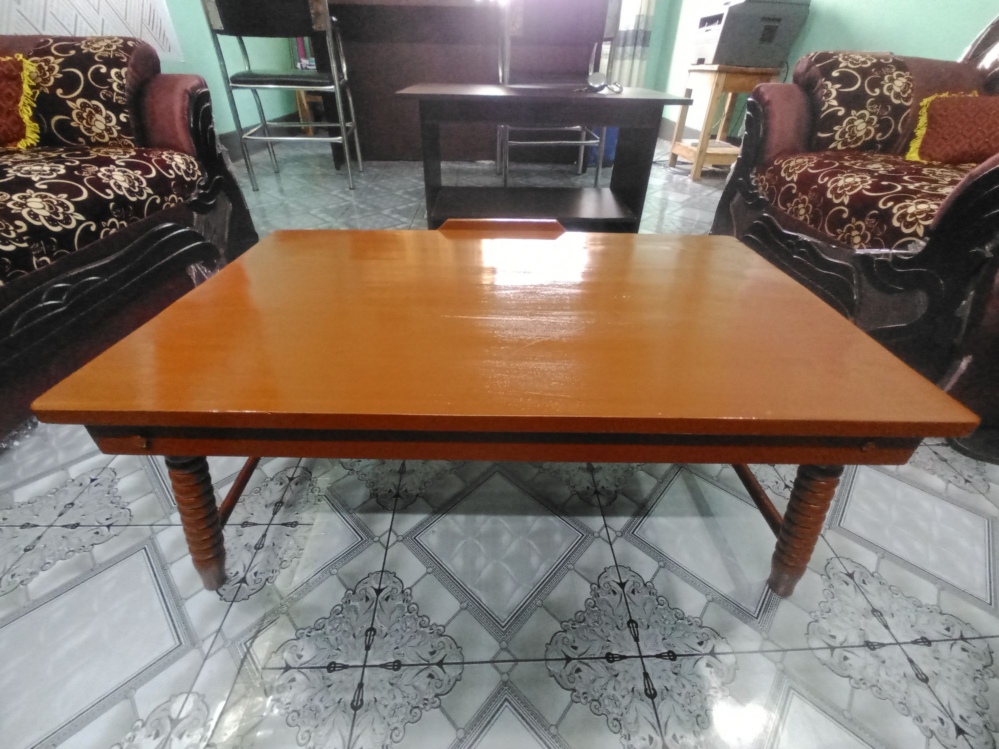 Wooden Japanese Dining table foldable work station study station laptop and multipurpose table big size. 