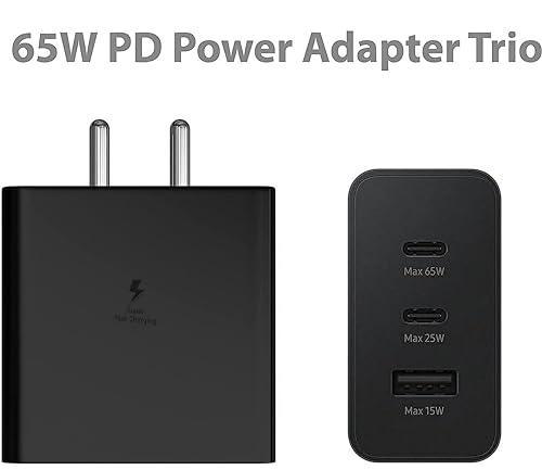 Nothing 65W GaN 3A Multiport Mobile PD Charger Compatible with Nothing Phone 2A Plus, Nothing Phone 2A, Nothing Phone 1,Nothing Phone 2, Nothing CMF Phone 1,Samsung S24 Ultra, Pixel -(Black). 