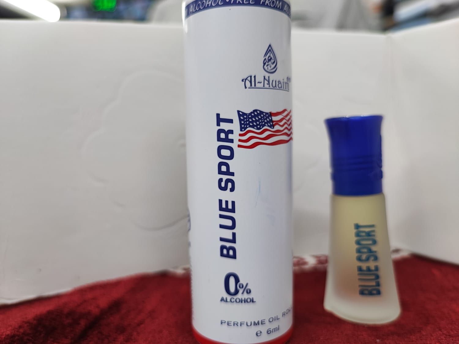 Al Nuaim Blue Sport Roll On Attar Long Lasting Fragrance Perfume Oil - 6ml
