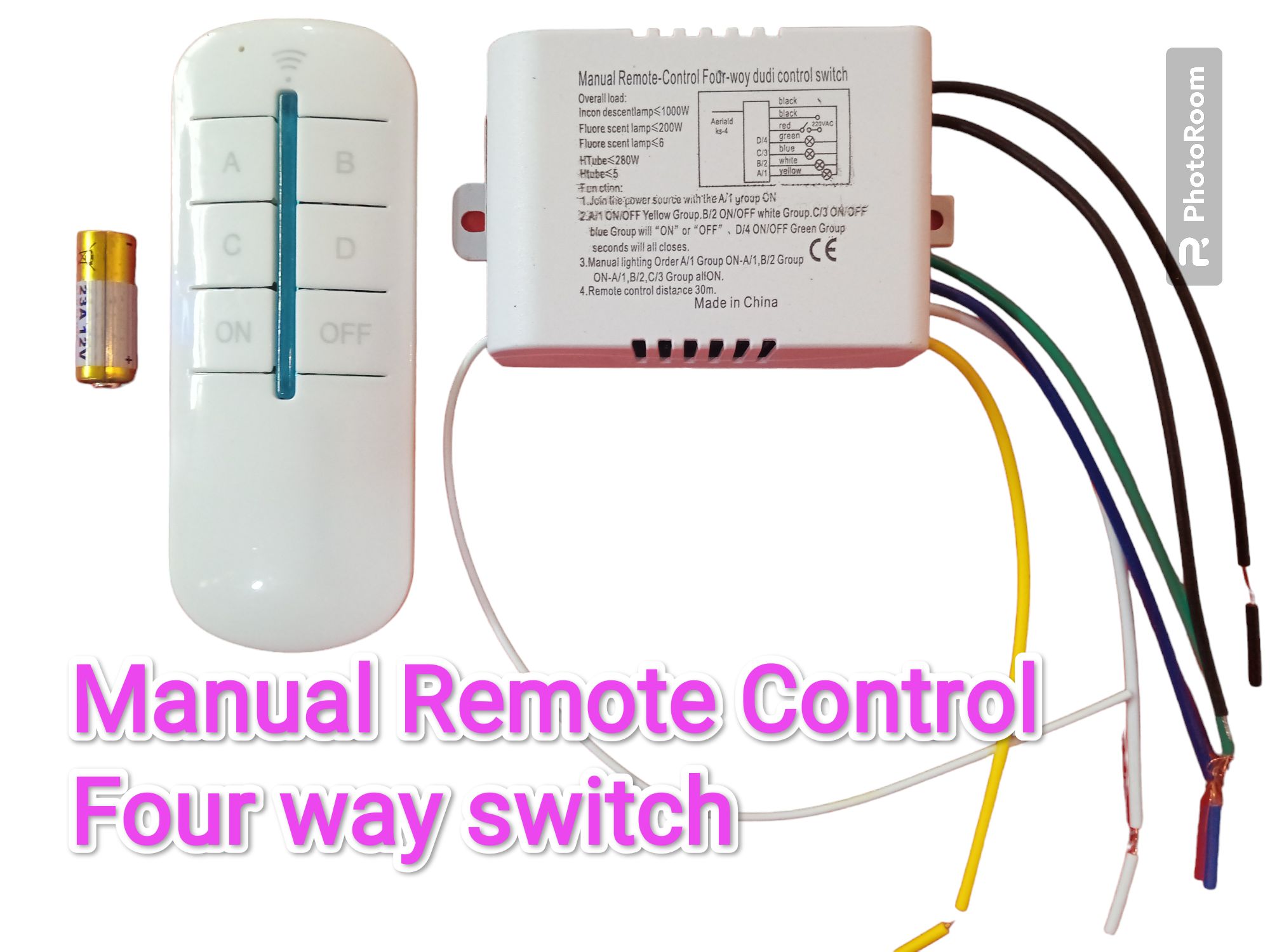 Manual Remote Control Switch four way