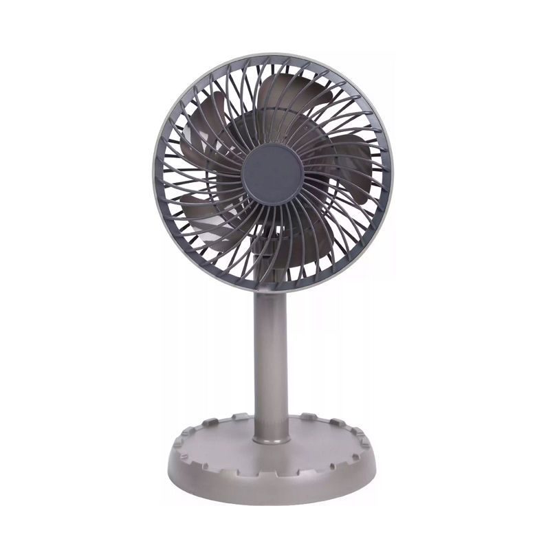 Joy Super JY-2218 Professional Rechargeable Portable Mini Table Fan Strong Wind Left to Right Oscillating Angle 45 Degrees - AC/DC. 