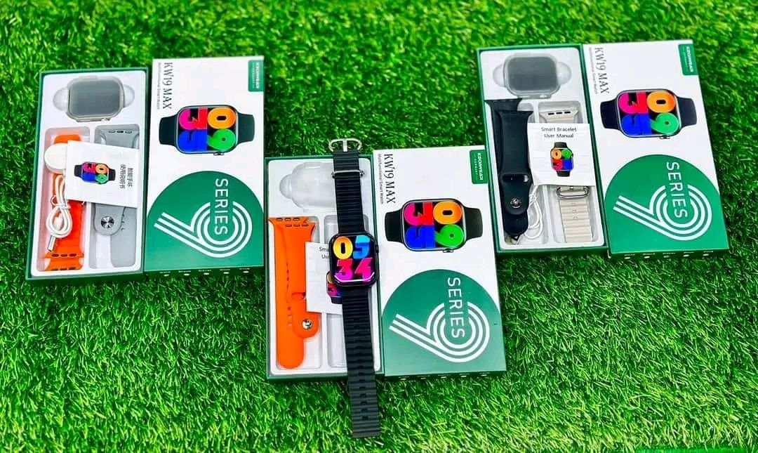 Keqiwear KW19 Max Smart Watch - 2.5D Curve Infinity Display with Double Strap Multifunctional Series 9 Smartwatch. 