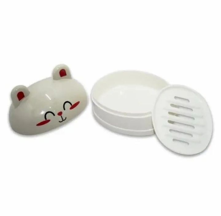 Kitty Cartoon Soap Case (Random Colour). 
