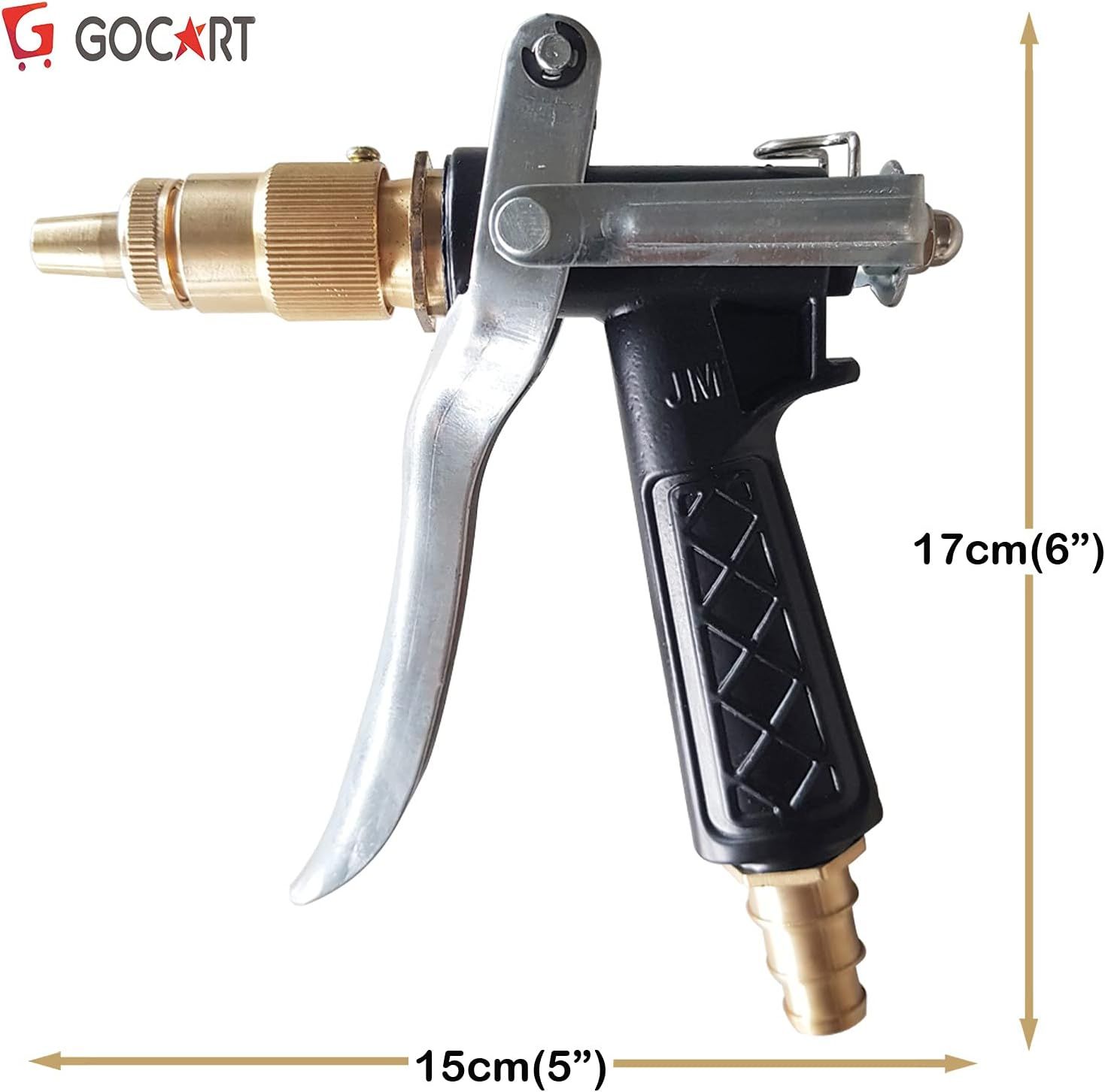 Metal trigger brass nozzle water spray gun

bagan er jonno uccho presure er water gun spray. 