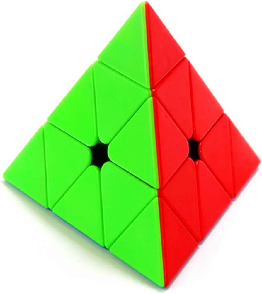 CuberSpeed Moyu MoFang JiaoShi Meilong Pyraminx stickerless Magic Cube Cubing Classroom Meilong Pyramid Speed Cube. 