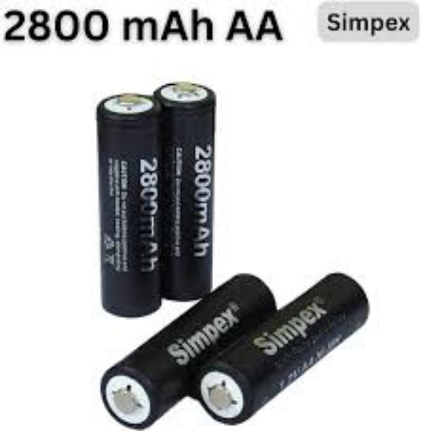 Simpex 2800mah Ni-mh AA Ready to Use High Power Capacity Rechargeable Battery with Fast Charging and Low Self Discharge (Pack of 4). 