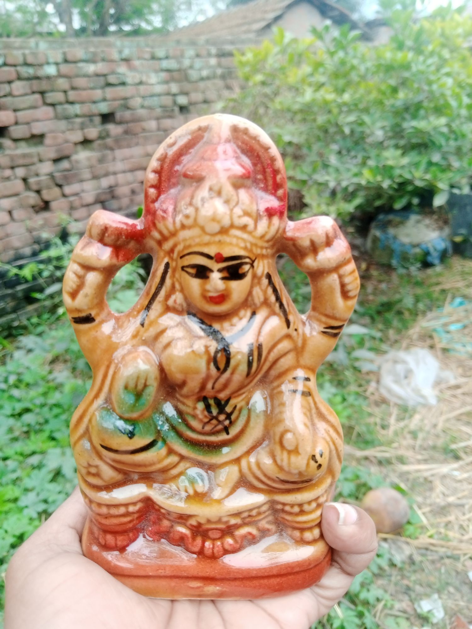 1 Ps - Beautiful Design  Maa Mangal Chandi 
Murti Statue For Temple, Puja, Office,Shop ,Gift, Home Decor . Hindu Religion Item. 