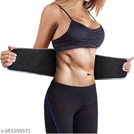 slimming belt comfortfit waist trimmer: soft cotton belt relief back pain and burn belly fat - free size