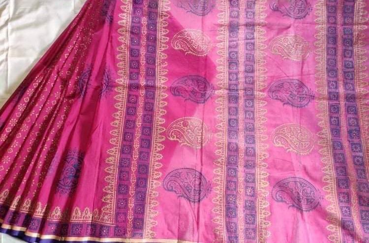 Hand Block Print Sharee Traditional Handmade Cotton Saree Women's Ethnic Indian Clothing