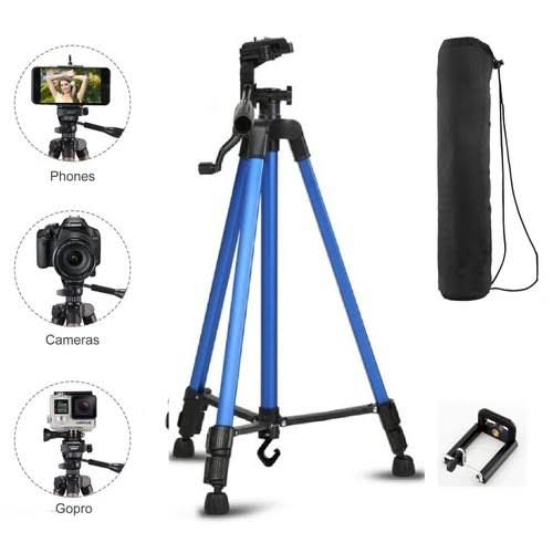 Aluminium Tripod stand 3366 For DSLR Camera and mobile 55 onch