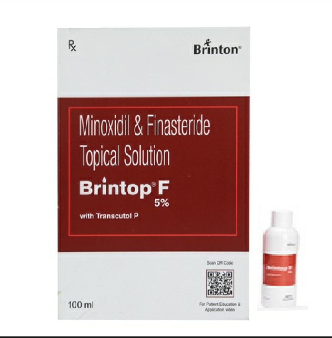 Brinton Brintop F 5% Minoxidil & Finasteride Topical Solution with Transcutol P