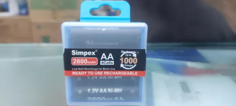 Simpex 2800mah Ni-mh AA Ready to Use High Power Capacity Rechargeable Battery with Fast Charging and Low Self Discharge (Pack of 4)