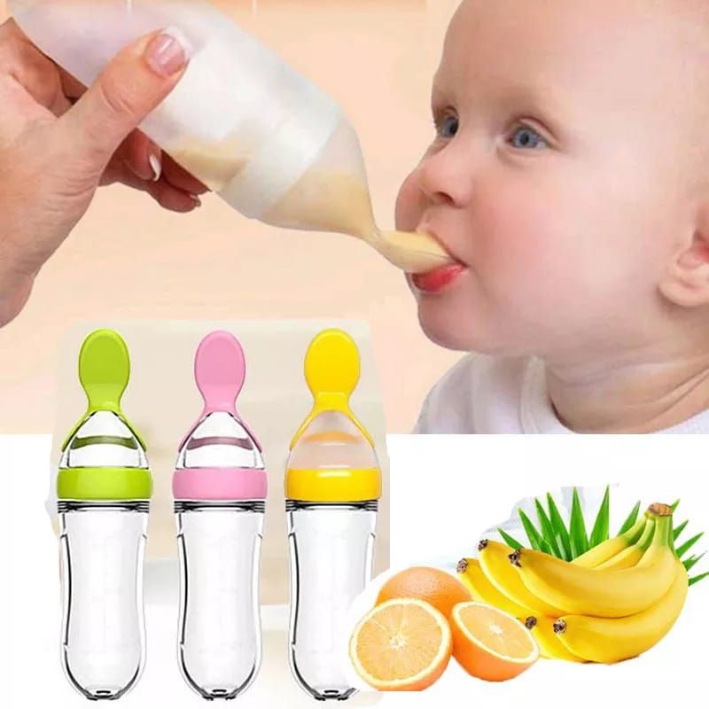 Silicone Spoon feeder Hard Spoon 90ml-1pcs