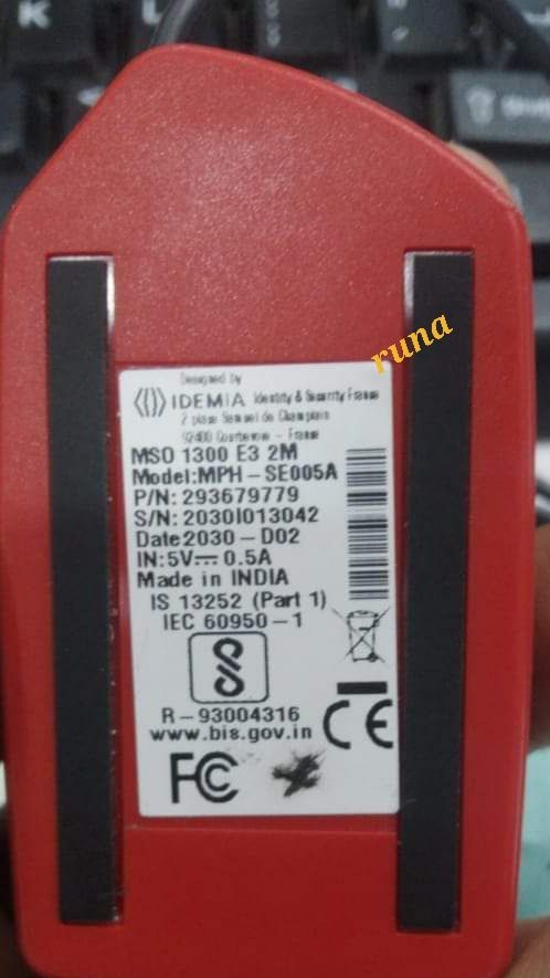 Morpho MSO 1300E3 2M  Fingerprint Scanner. 