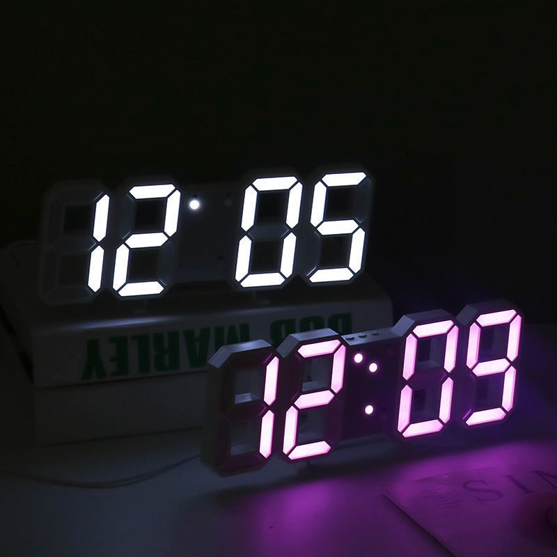 3D Digital Wall Clock LED Table Clock Time. 