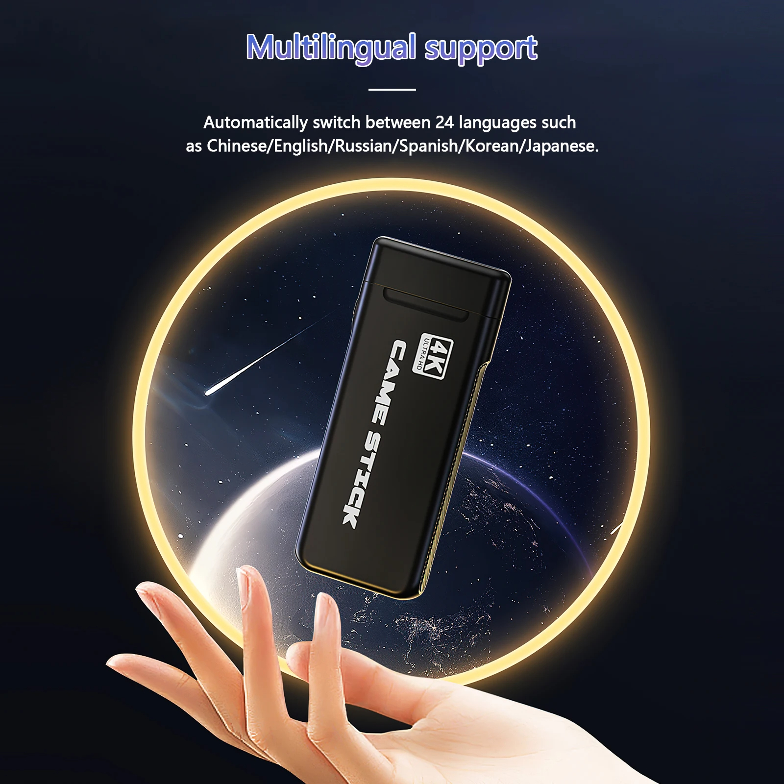 M8 Pro video game console 2.4G high-definition 4K retro game TV stick, two player game children's gift 20000+games suitable for. 