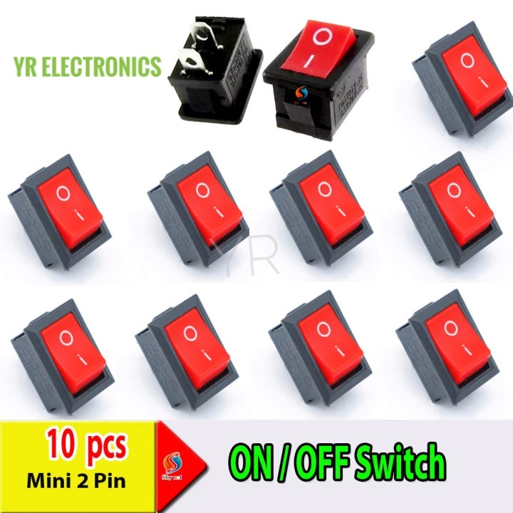10 Pc Electronics Mini 2 Pin SPST on/OFF Switch for Electronic Circuit ...