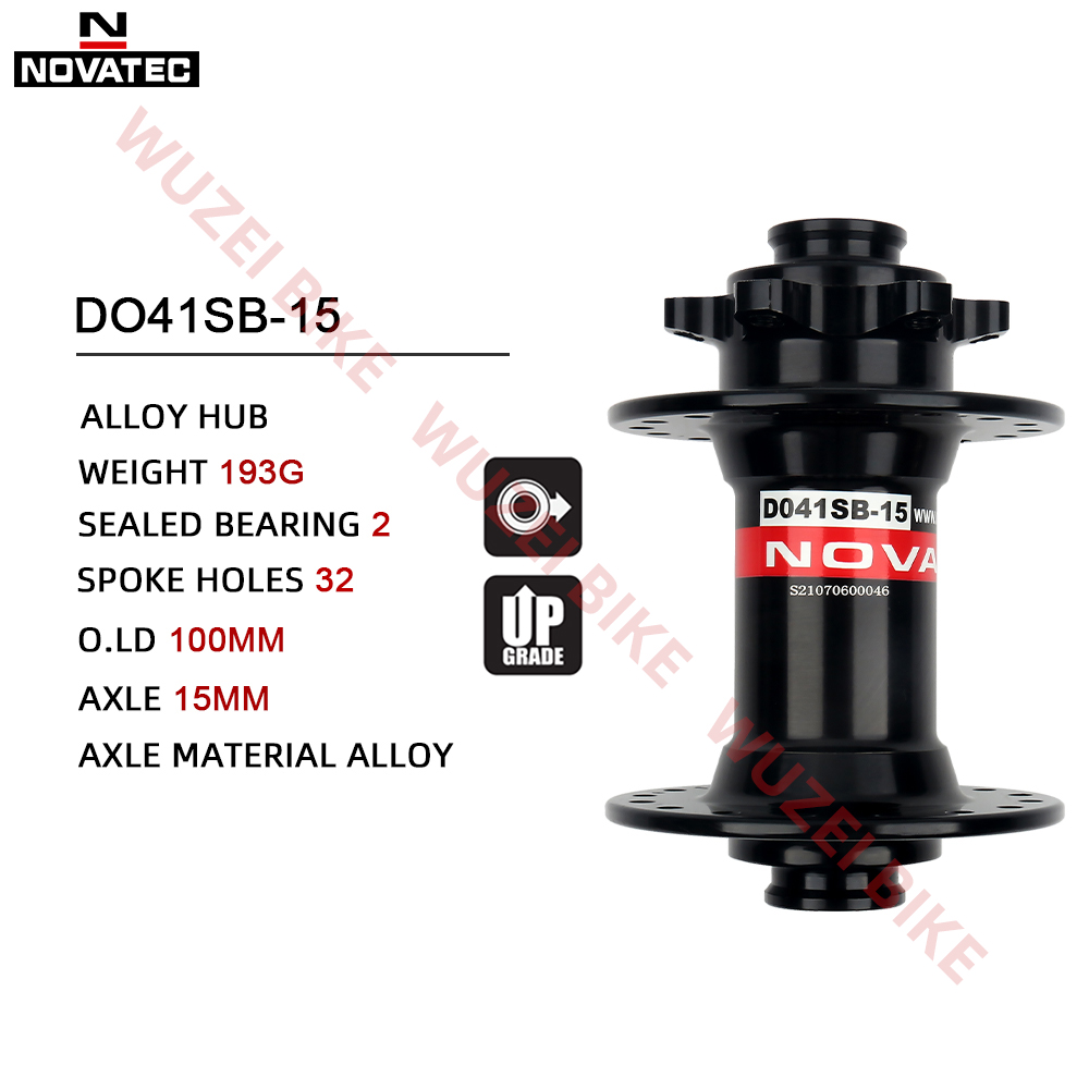 NOVATEC D041SB-15/B15 thru-axle Mountain Bike Front Hub 32H 15X110MM 15X100MM Only the Front Hub is for Shimano MTB Axle HUB. 