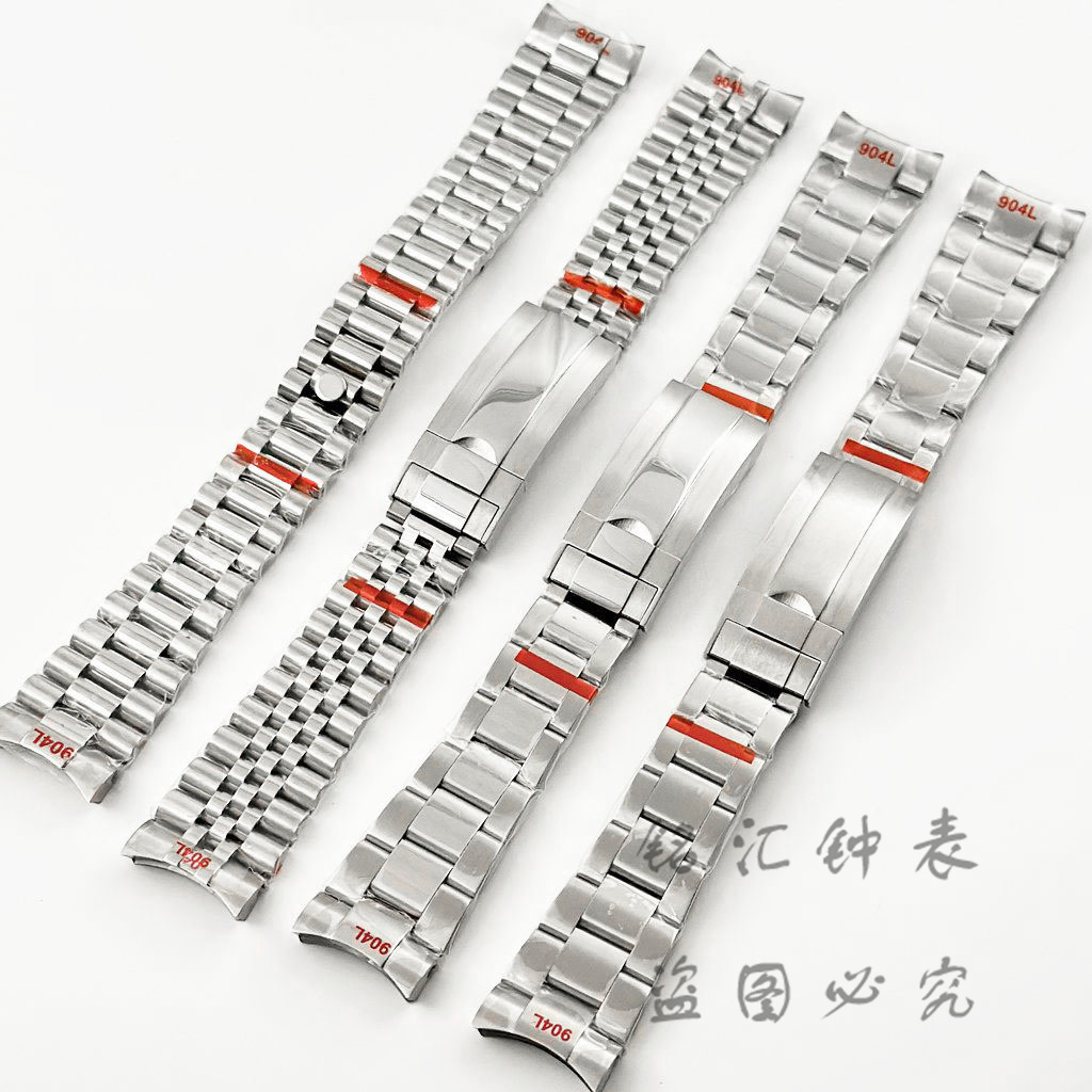 20MM Width 904L Silver Presidential Oyster Jubilee High Quality Glide Lock Clasp Stainless Steel Wristband for Submarine Log