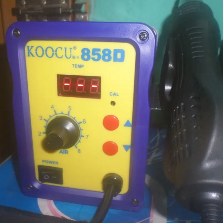 858D SMD Brushless Heat Gun Hot Air Rework Soldering Station 700W 220V Multifunction SMD/SMT Rework station with LED Temperature Display replace BK-858A 878D 878D+. 