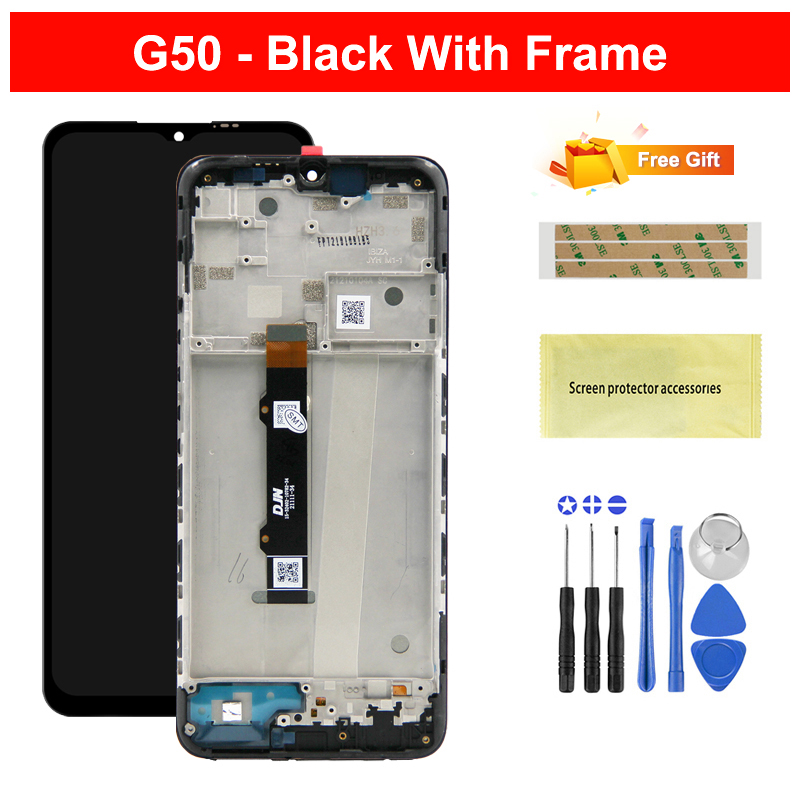 For Motorola Moto G30 G50 G60 LCD Display Touch Screen Digitizer withFrame,For MotoG10 G20 G30 G100 Display Replacement. 
