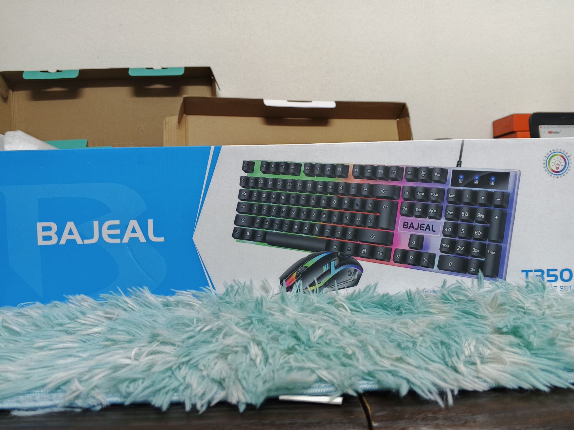 GAMING LIGHTING KEYBOARD MOUSE SET -850tk