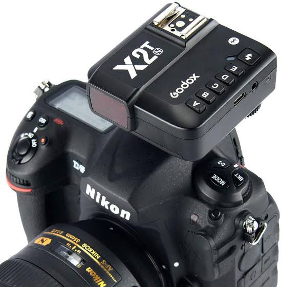 Godox X2T-N TTL Wireless Flash Trigger for Nikon, Bluetooth Connection, 1/8000s HSS,5 Separate Group Buttons, Relocated Control-Wheel, New Hotshoe Locking, New AF Assist Light. 