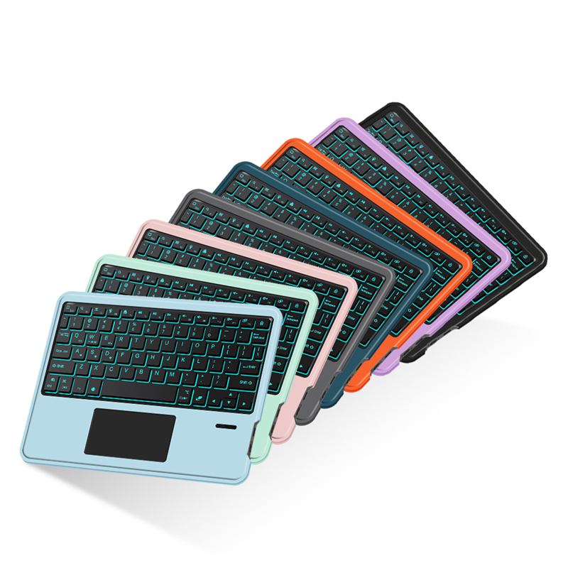 Deutsch Wireless Bluetooth Backlight Touchpad Keyboard For Phone iPad Tablet Laptop German keyboard For Android iOS Windows. 