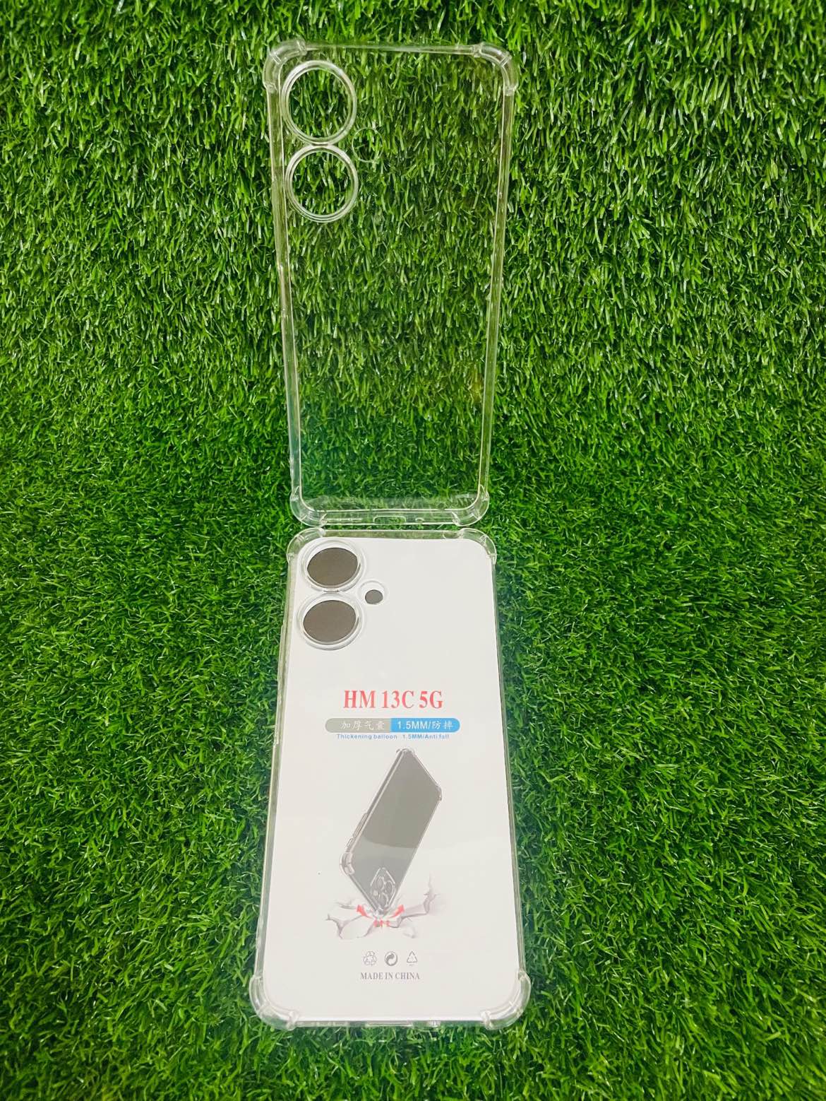 Soft Transparent TPU Back Case for Redmi 13C (5G), Shockproof with Camera Bumper. 