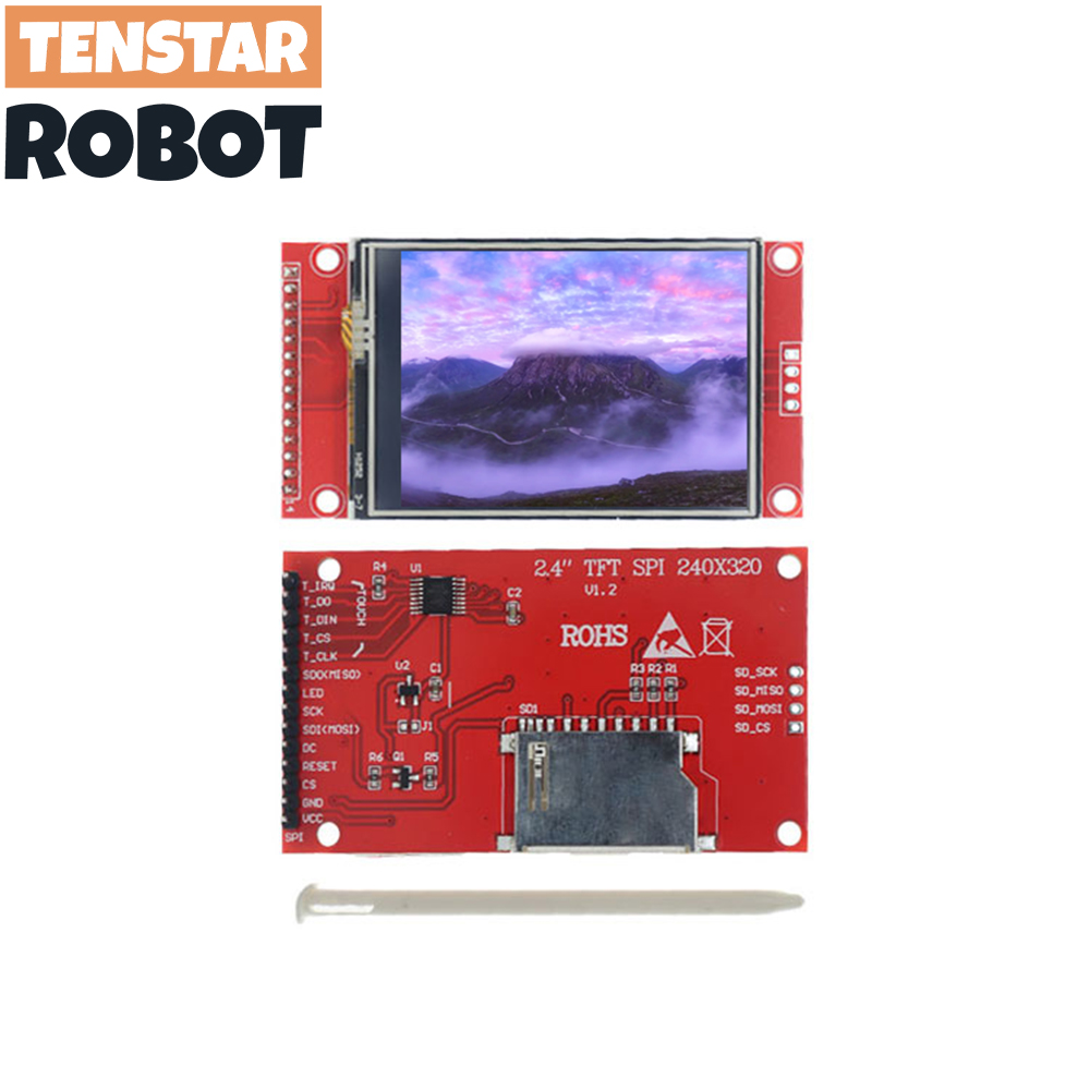 2.4 2.8 Inch SPI TFT LCD Touch Panel ILI9341 Chicp Serial Port Module With PBC  240x320 SPI Serial Display With Touch Pen. 