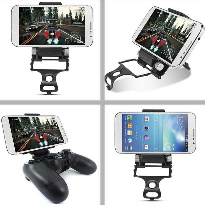 Durable Clamp Handle Bracket for PS4 DualShock 4 Game Controller Gamepad Adjustable Clip Clamp Mobile Phone Gaming Clip Holder. 