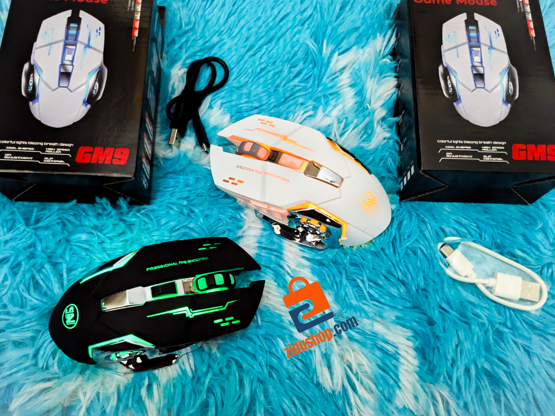 RECHARGABLE Wireless Gaming Professional Mouse RGB For IOS Android Mac & Computer Laptop