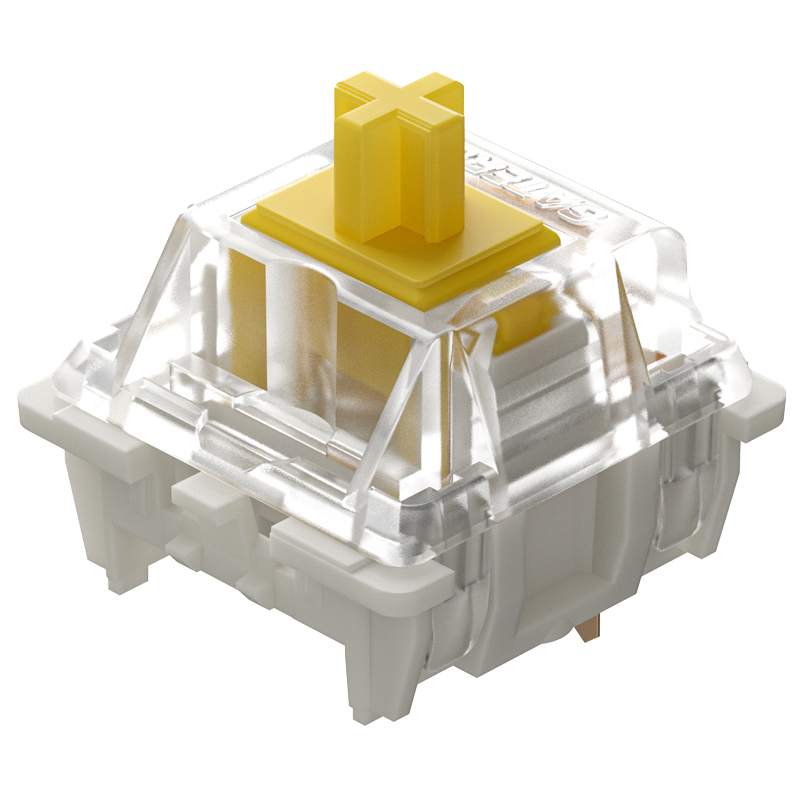 JYBMAK Gateron Pro Yellow Switch Linear Handle Operating Pressure 50gf Mechanical Keyboard accessories 3PIN. 