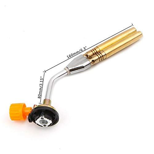 Butane Jet Flame Torch Double Tube Brazing Gas Blowtorch Flambe Torch