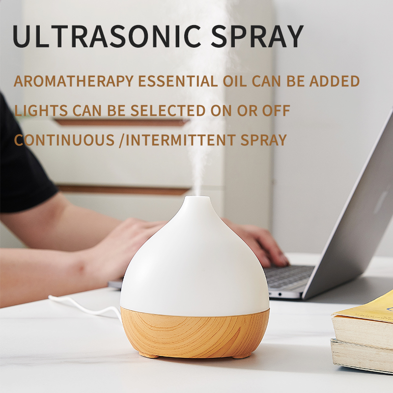FEA  Ultrasonic Cool Mist Air Humidifier  Essential Oil Aroma Diffuser with LED Flame Lamp Usb Room Spray Type Air Purifier