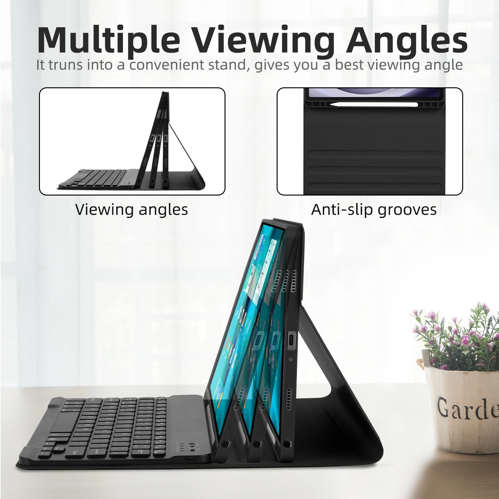 Keyboard Case for Samsung Galaxy Tab A9 Plus, Tablet Cover for Tab S8 S9 Ultra S7 S9 FE+ A8 S6 Lite A7 Lite Magic Keyboard Case. 