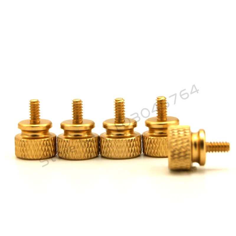 Computer Case Han-tighten Screw UNC 6#-32 External Nut Bolt MOD Assemble For PC Video Card PCI/PSU/Cabinet Side Panel CNC Anode. 