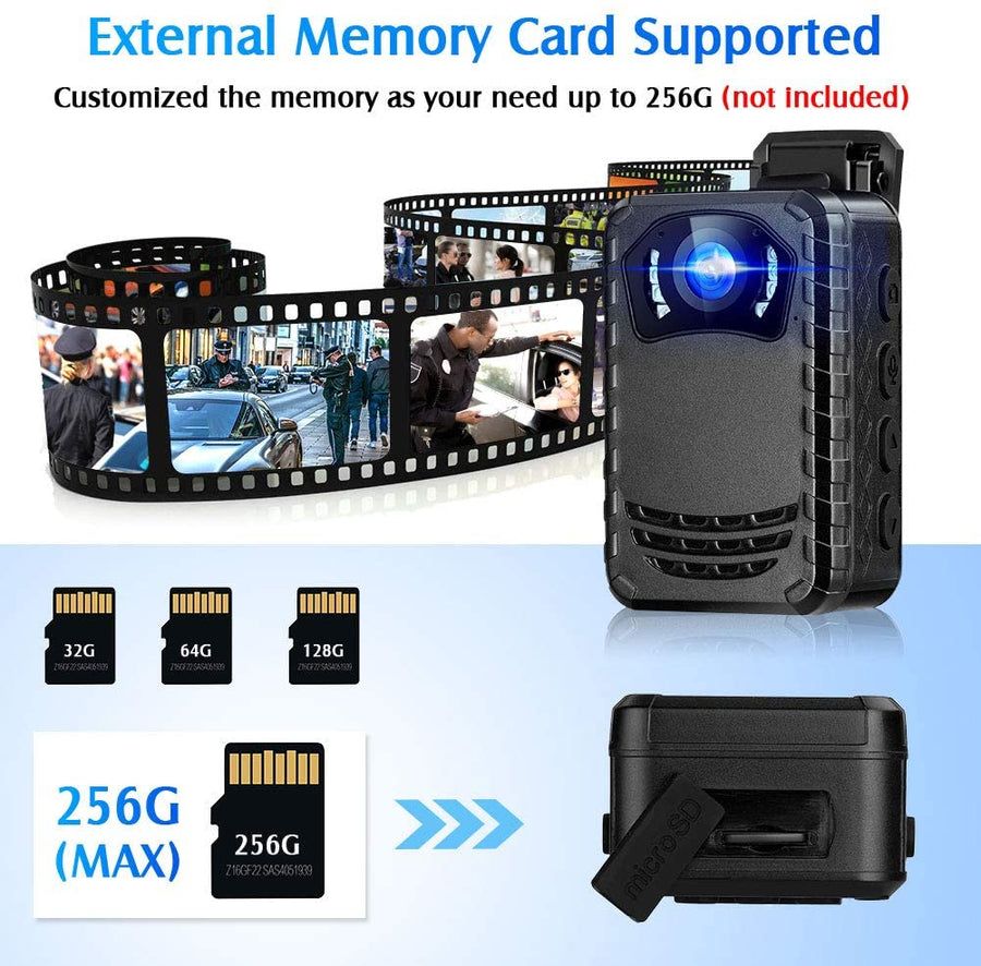 BOBLOV N9 HD1296P Body Camera with 8-Hour Recording Capacity 100%original. 