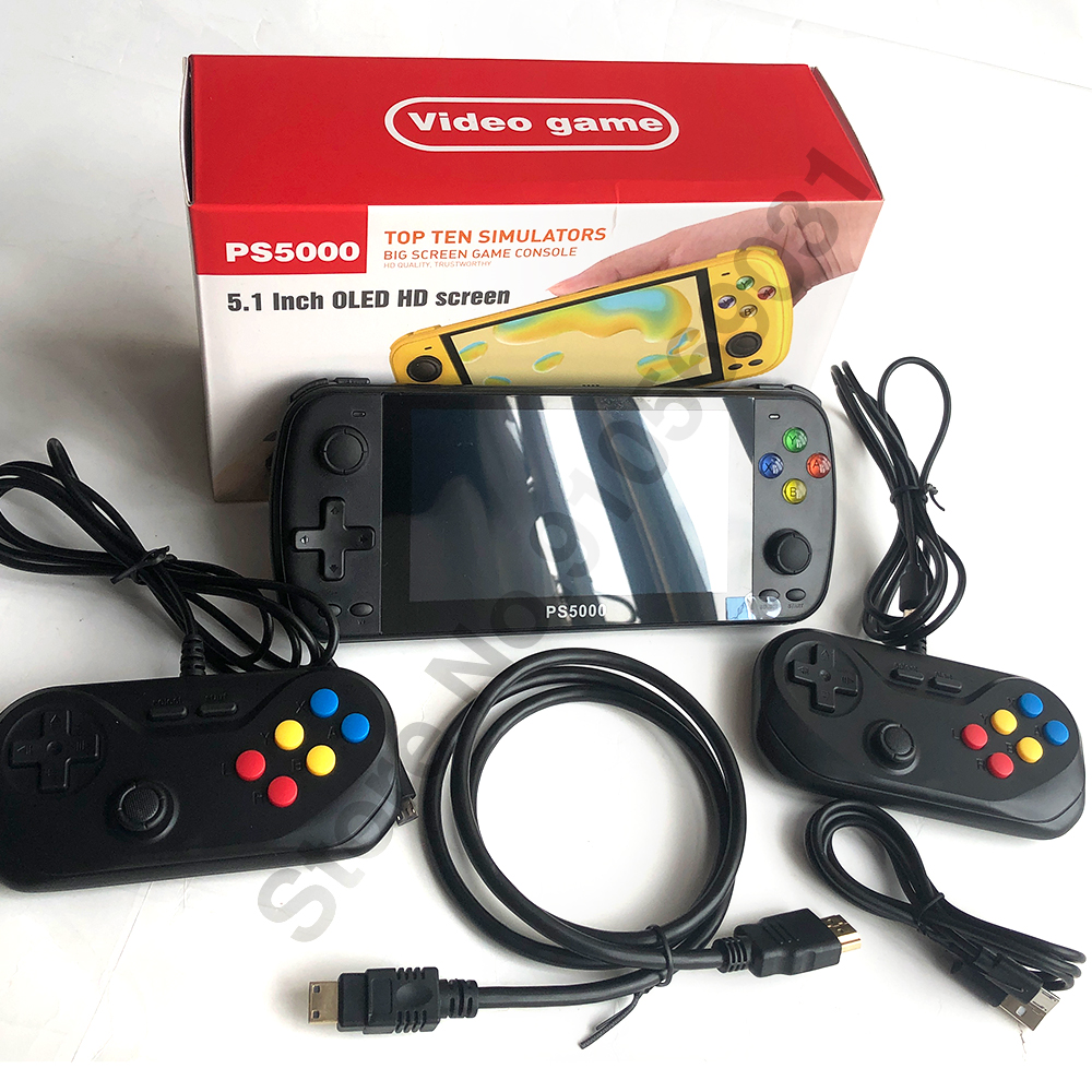 PS5000 5 inch Portable Handheld Game Console for PS1/MAME/MD/NES/SNES Video  Gaming Modern Portable gaming console. 