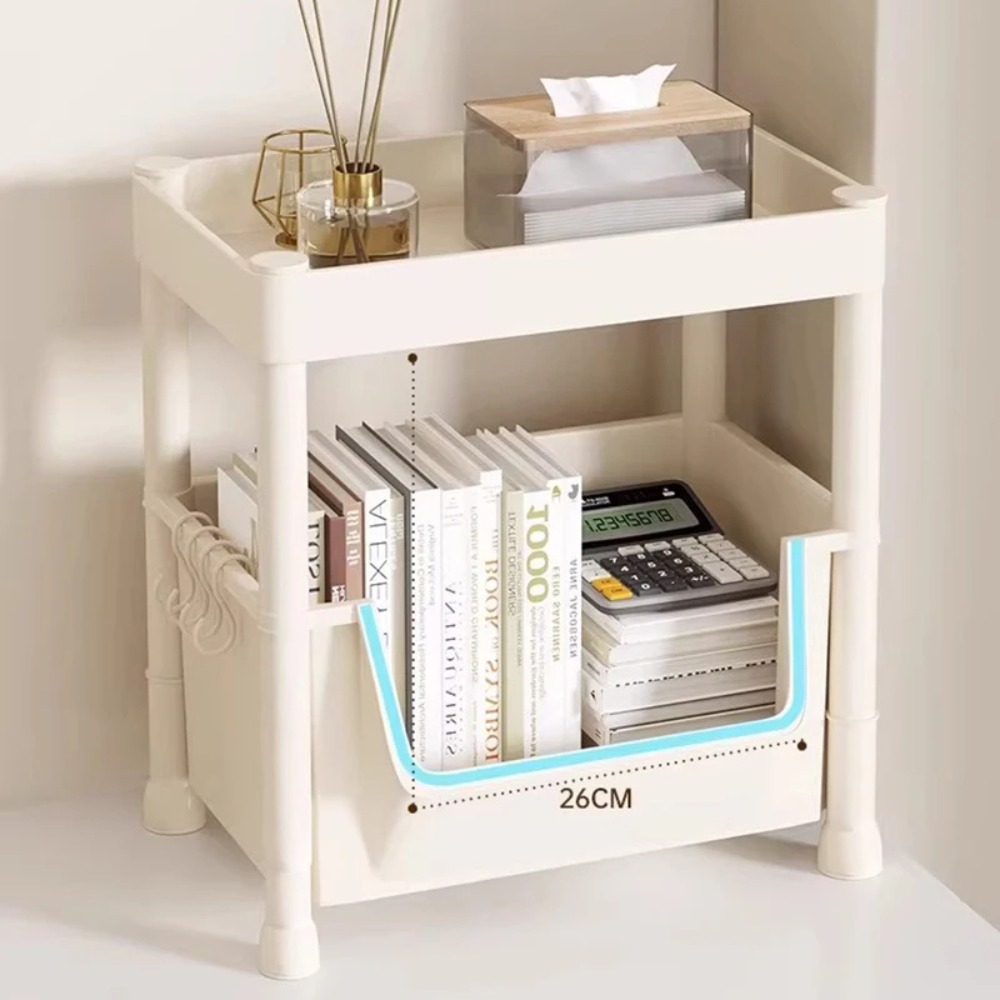 Trolley Bookshelf Portable Creative Kitchen Storage Rack Living Room Mobile Display Cabinet Corner Movable Bookshelf With Wheels. 