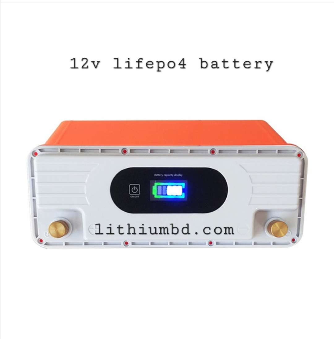 12v 24v  Lithium phosphate battery with usb display High quality long life