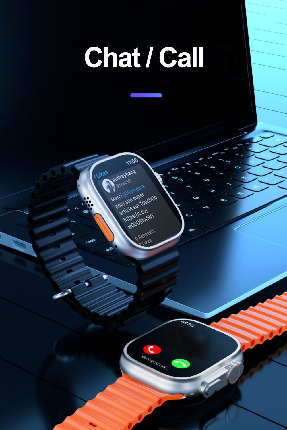 Sim Supported 4G Android Smart Watch. 