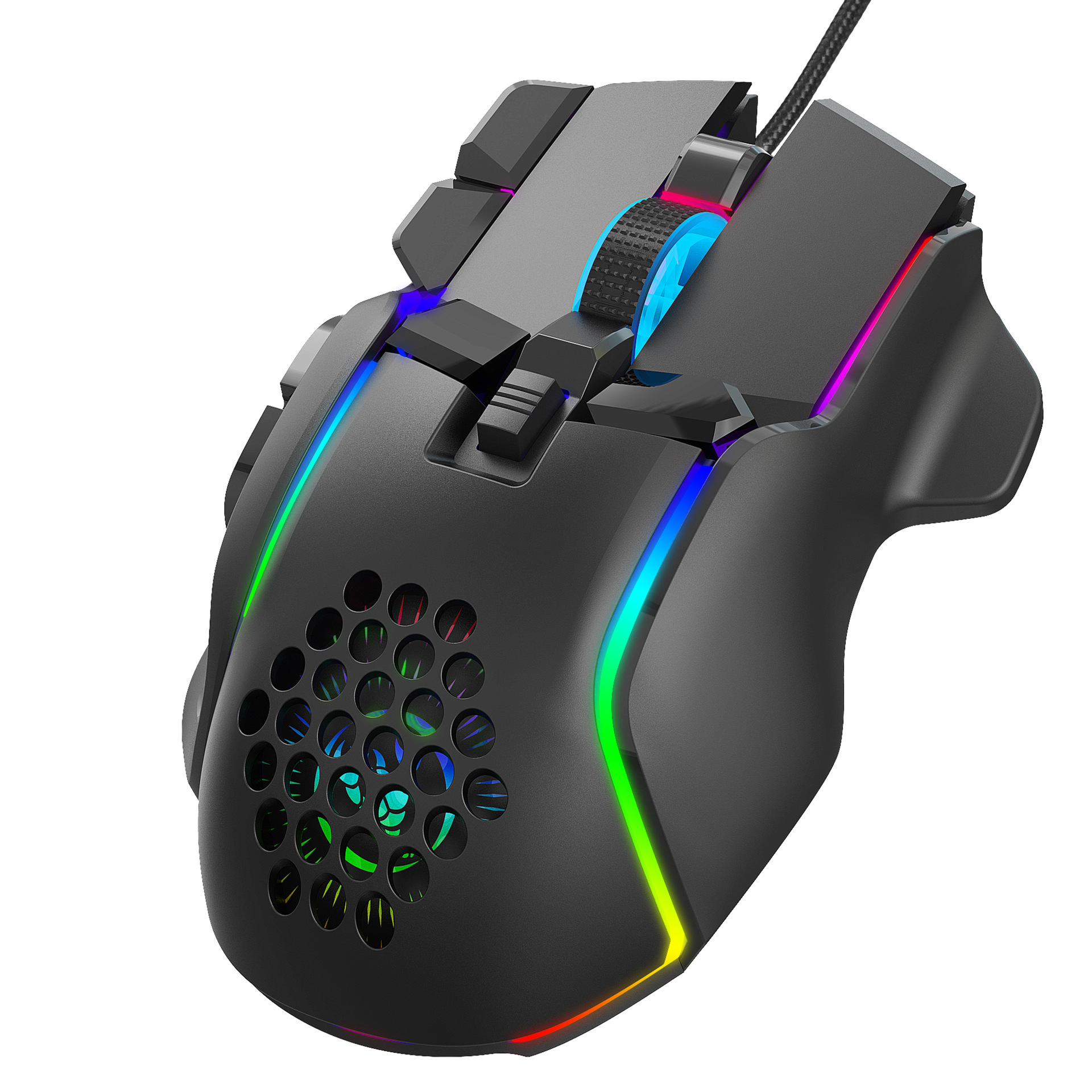 10 Buttons 12800 DPI USB Gaming Mechanical Mouse RGB Backlit Computer Gamer Programmable Wired Mice For Laptop PC Desktop. 