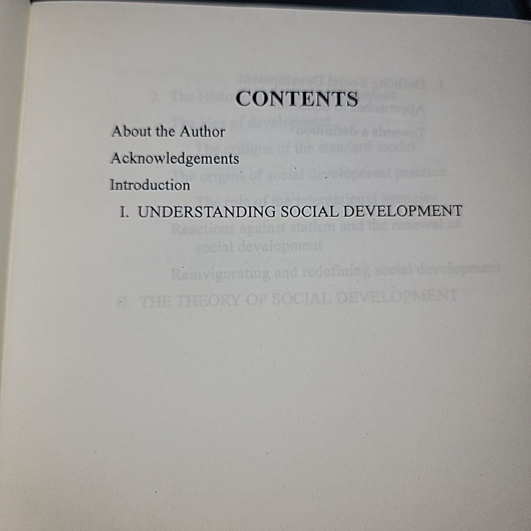 Social Development: Theory And Practice By James Midgley. 